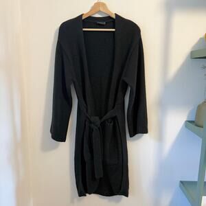 Joseph Cashmere Tie Front Long Cardigan Sweater Sz Small